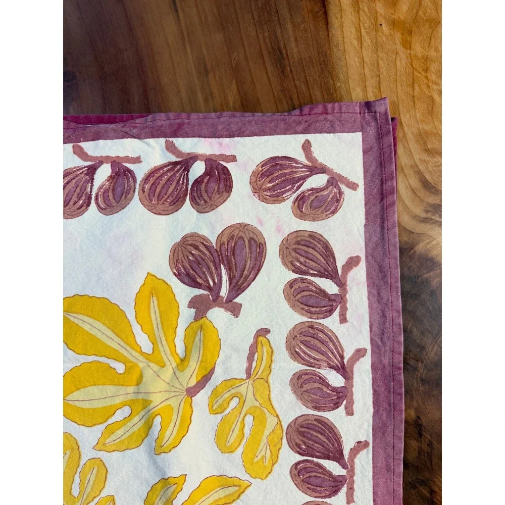 Vintage Couleur Nature Table Runner Cloth Cotton  Floral Rectangle 82 x 18.5 KK7